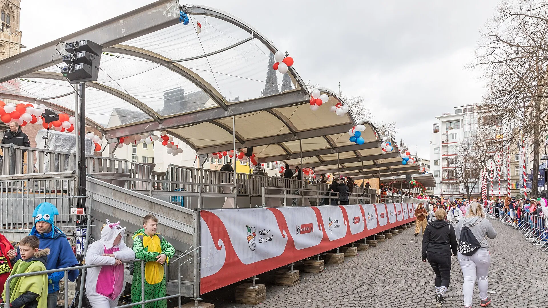 Karneval in Köln - Tribünen Alter Markt
