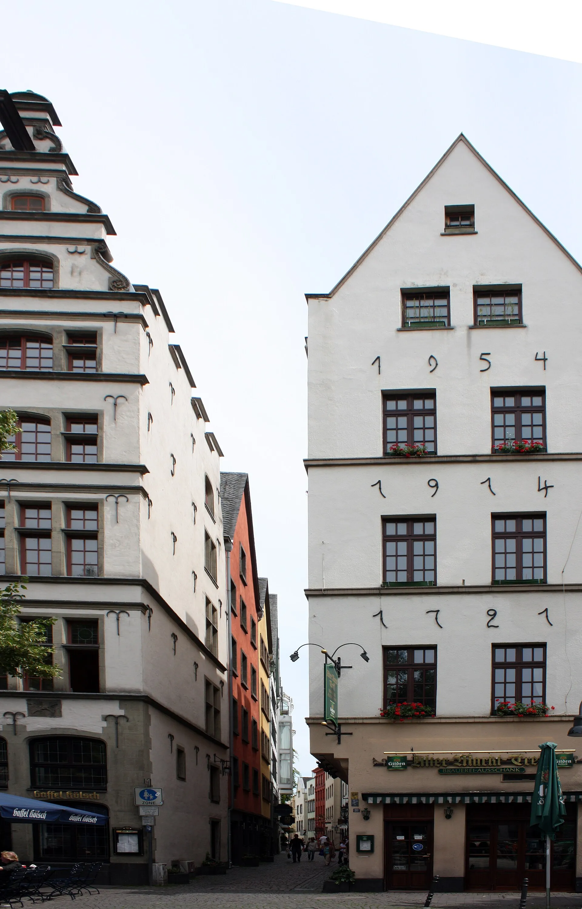 Kölner Altstadt, Eingang Lintgasse am Alter Markt - Cologne Old town, entrance to Lintgasse at Alter Markt