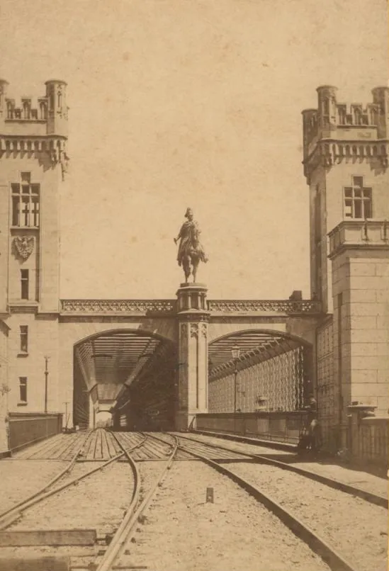 Cologne, Germany, portal of the Dombrücke. Photo by Theodor Johann Hubertus Creifelds, born 1839 in Coblenz, died 1902 in Cologne, albumen print, ca. 1875.