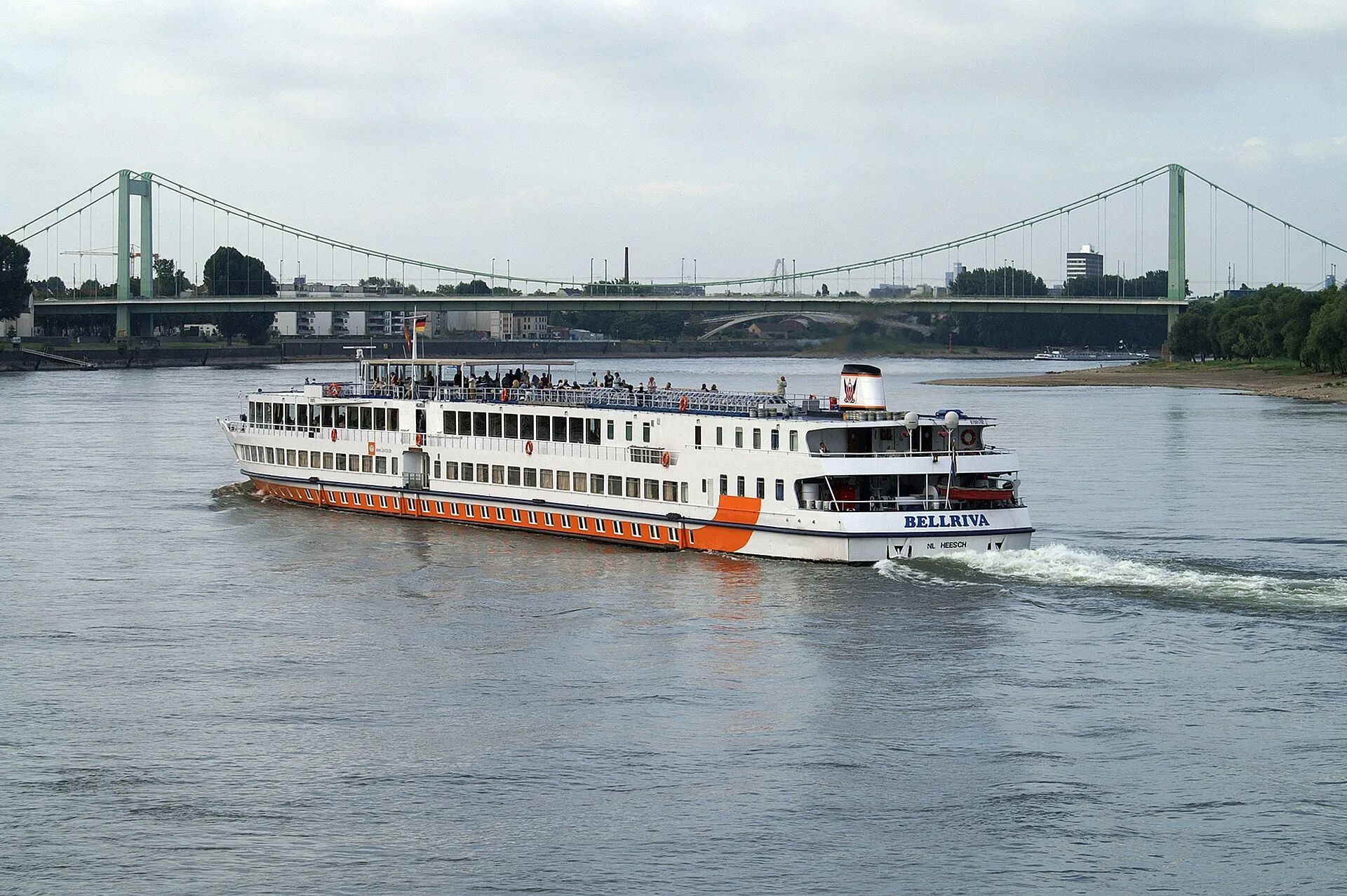 River cruise ship Bellriva in Mülheim, Cologne.