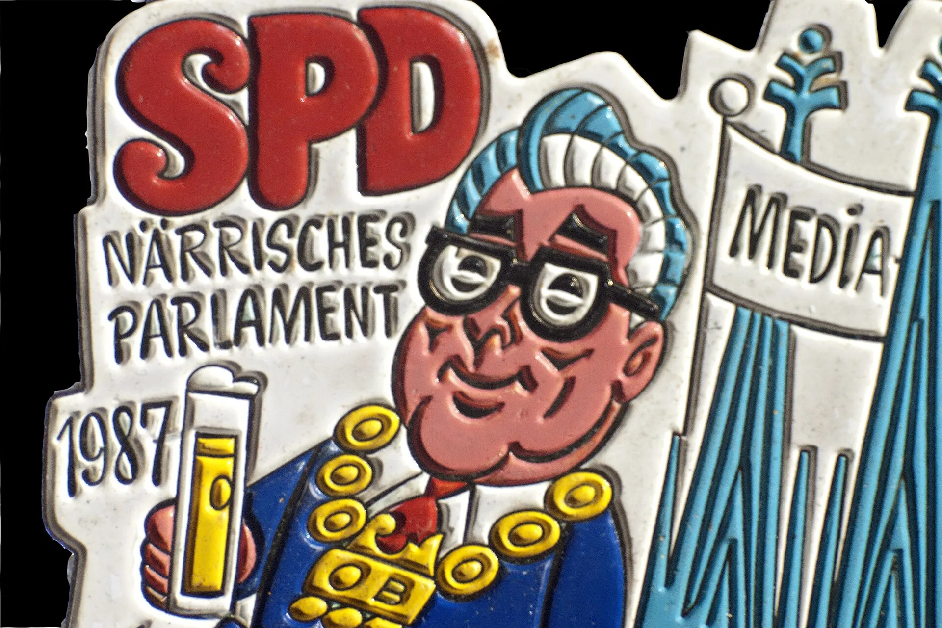 Kölner Karnevals Orden, Närrisches Parlament, SPD, Köln, 1987 - DETAIL