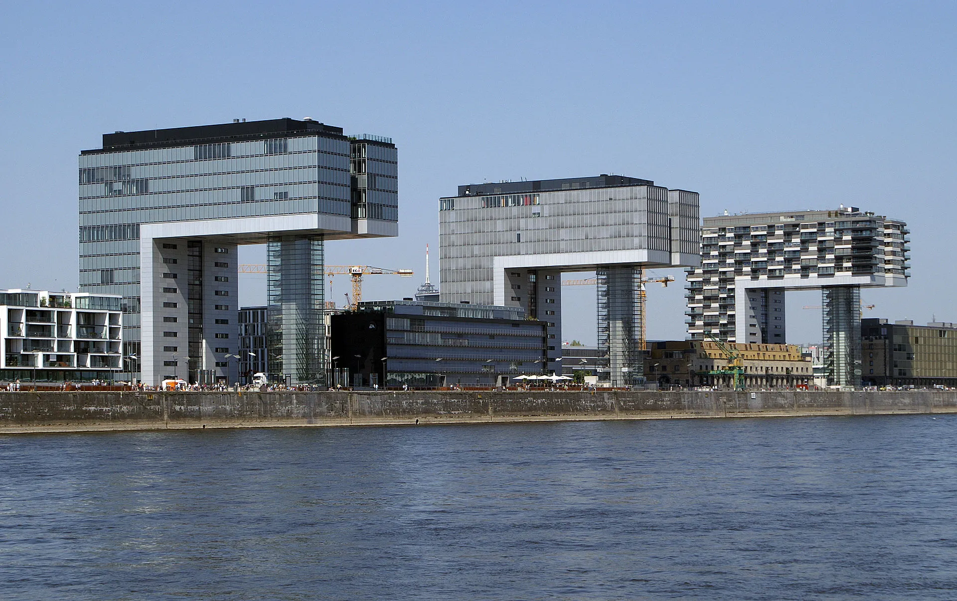 The three Kranhaus buildings in cologne