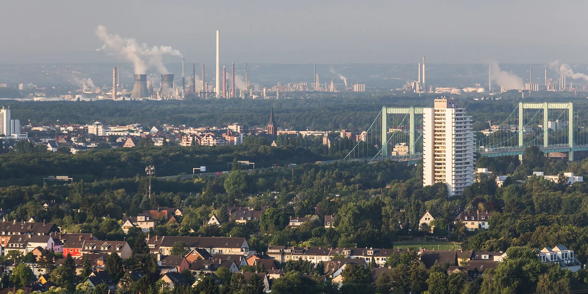 Hot air balloon trip across Cologne
