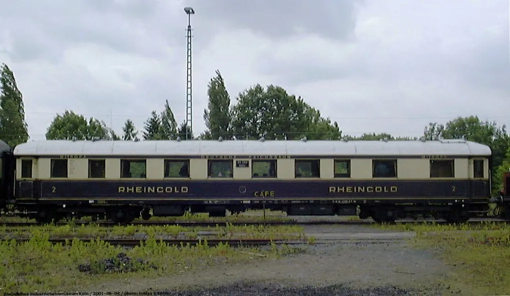 Photo of a carriage of Rheingold Express of 1928, taken in Rheinisches Industriebahnmuseum Cologne