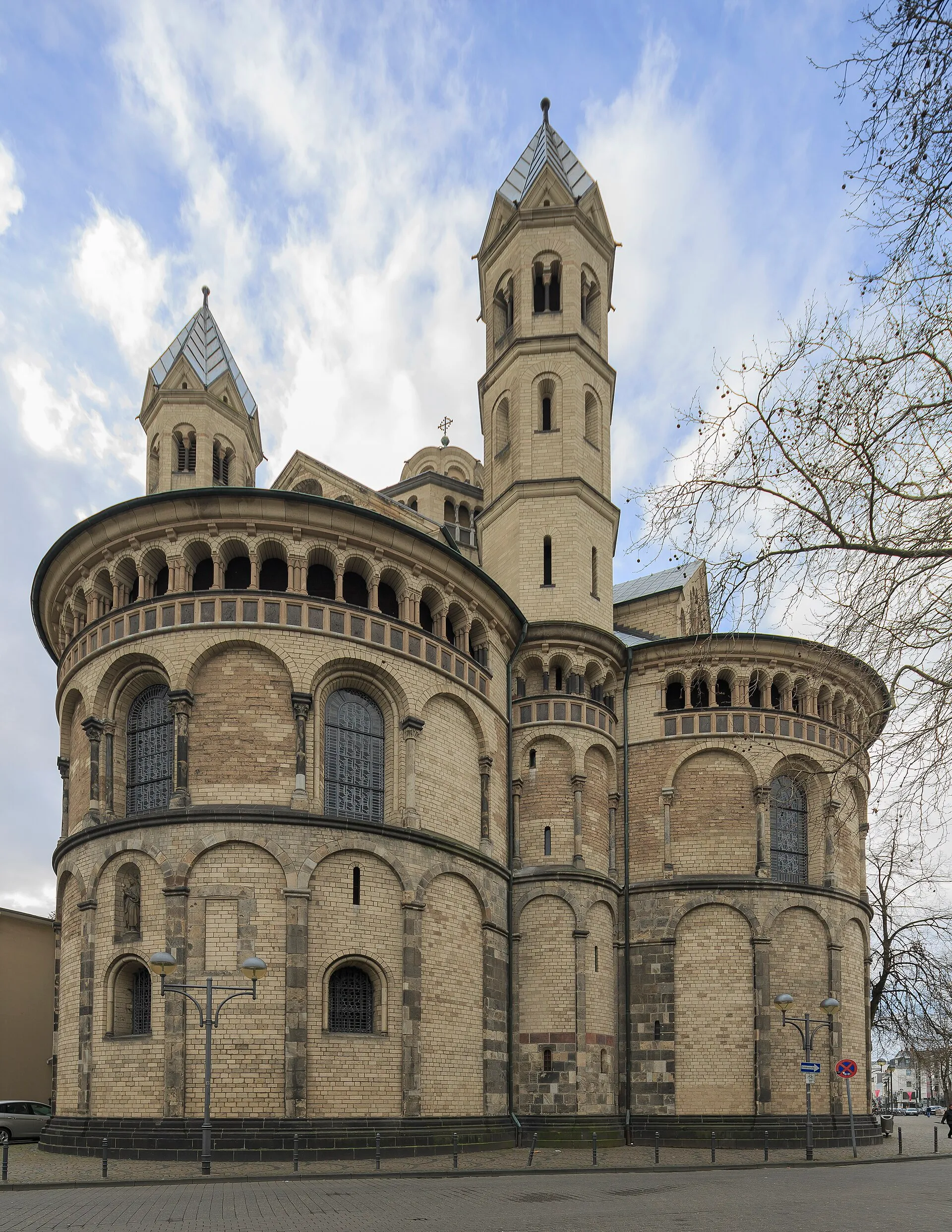 Cologne, Germany: St. Aposteln, one of the twelve romanesque churches of Cologne