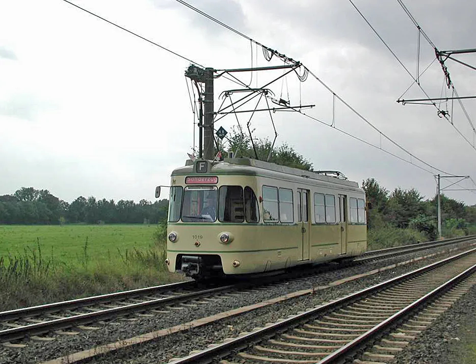 Museumswagen 1019 der KVB am Stüttgenhofen