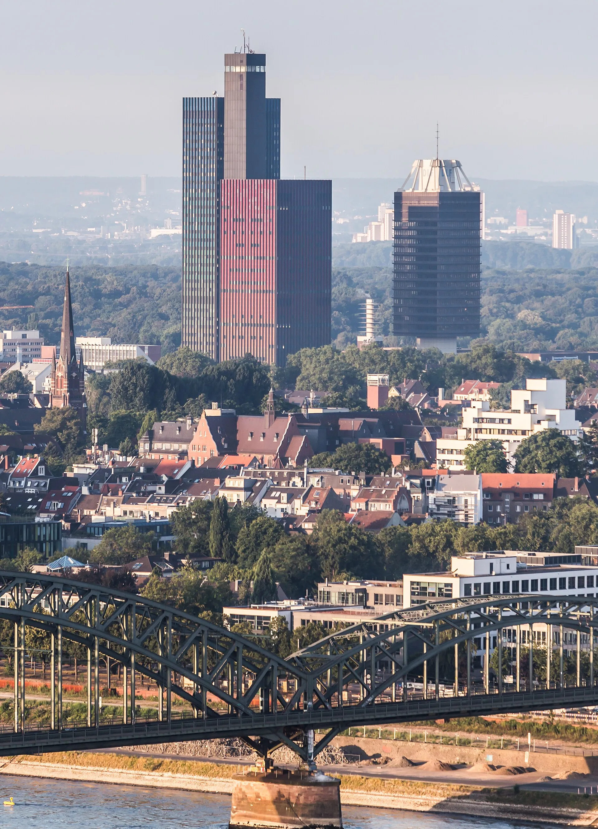Hot air balloon trip across Cologne